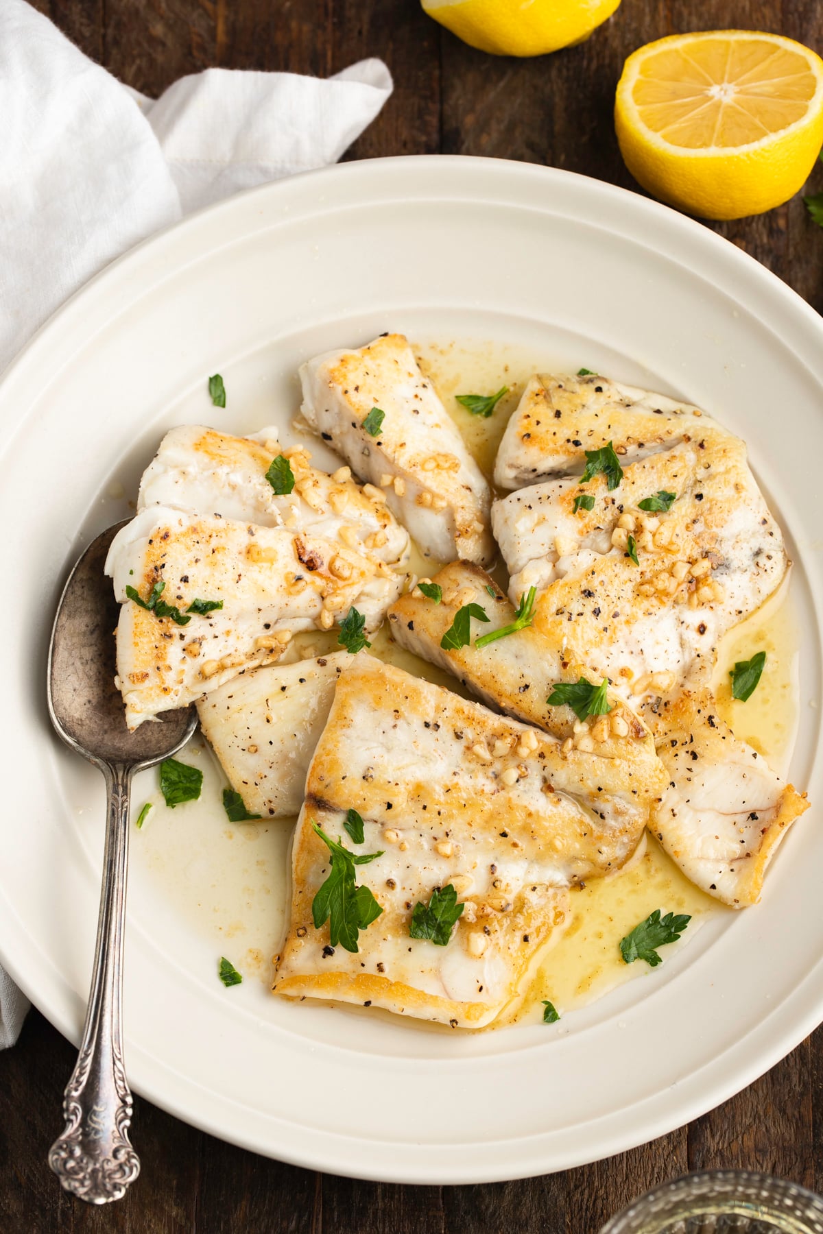 Oven-Roasted Barramundi with Lemon Myrtle and Garlic Butter