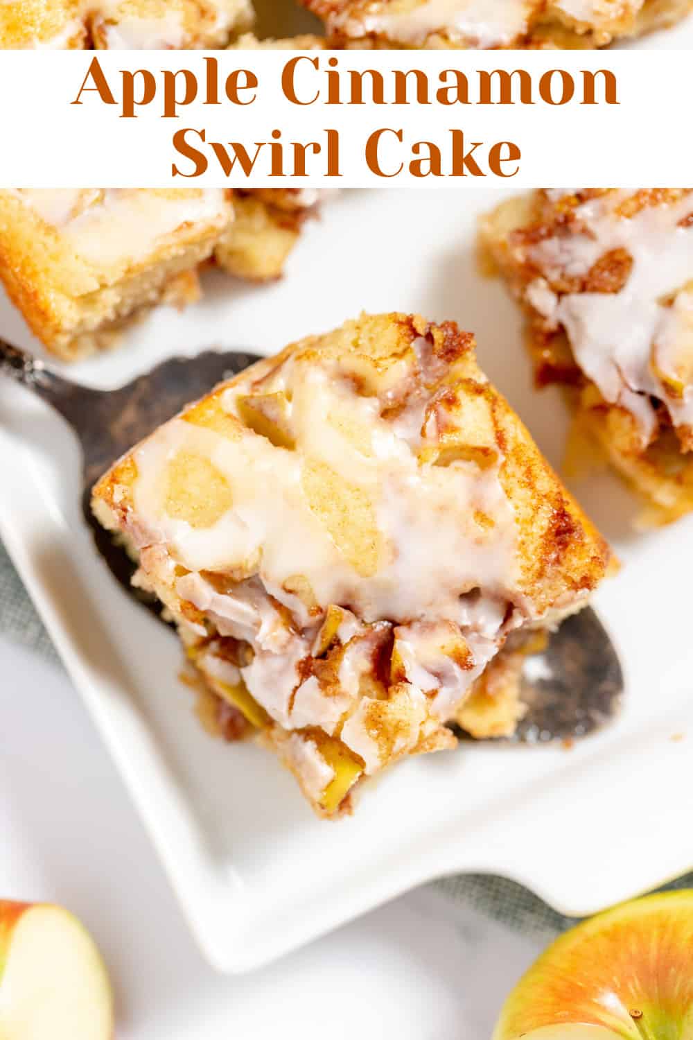 One-Bowl Cinnamon Swirl Apple Cake