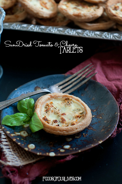 Sun-Dried Tomato and Goat Cheese Tartlets