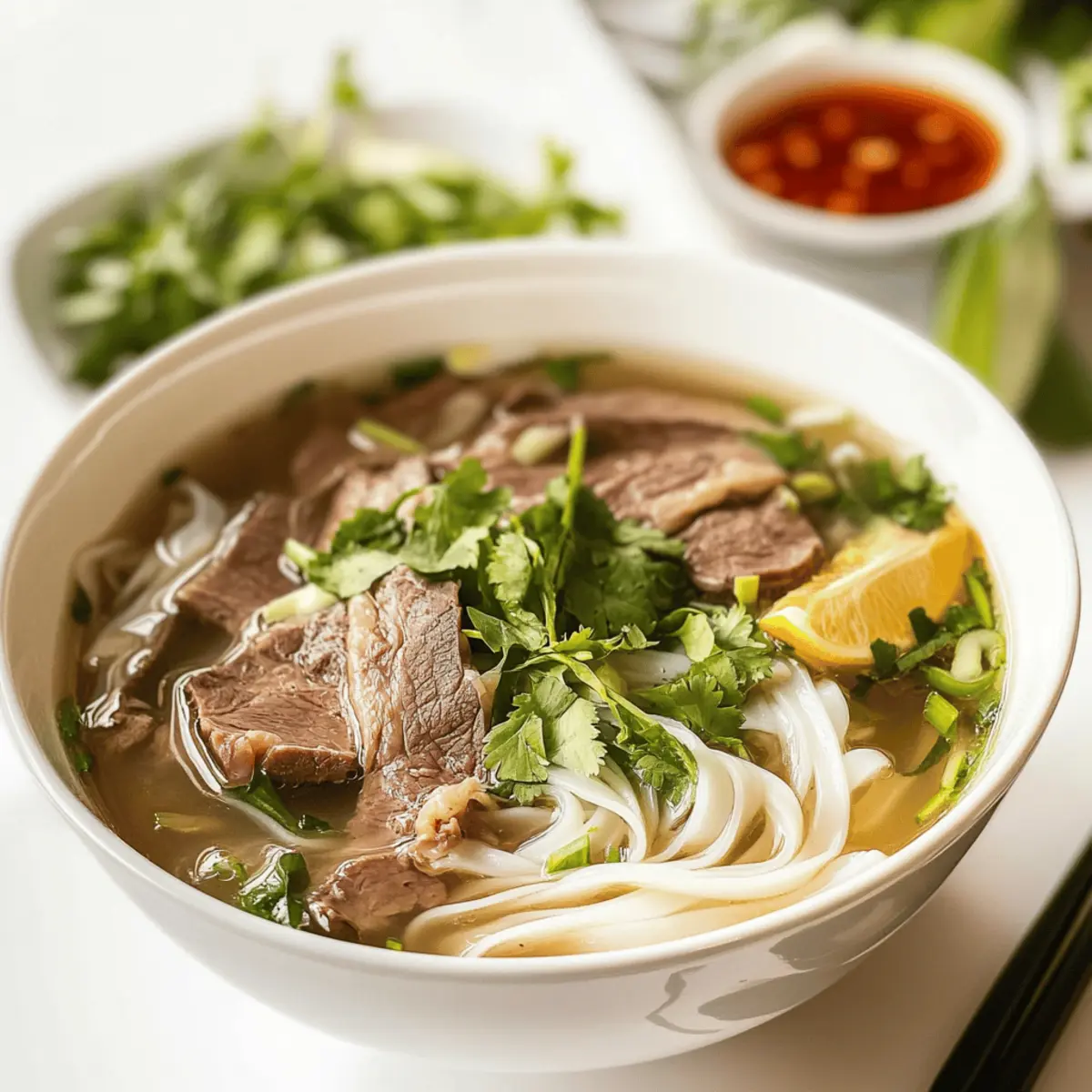 Pho-Inspired Beef Broth Noodle Soup