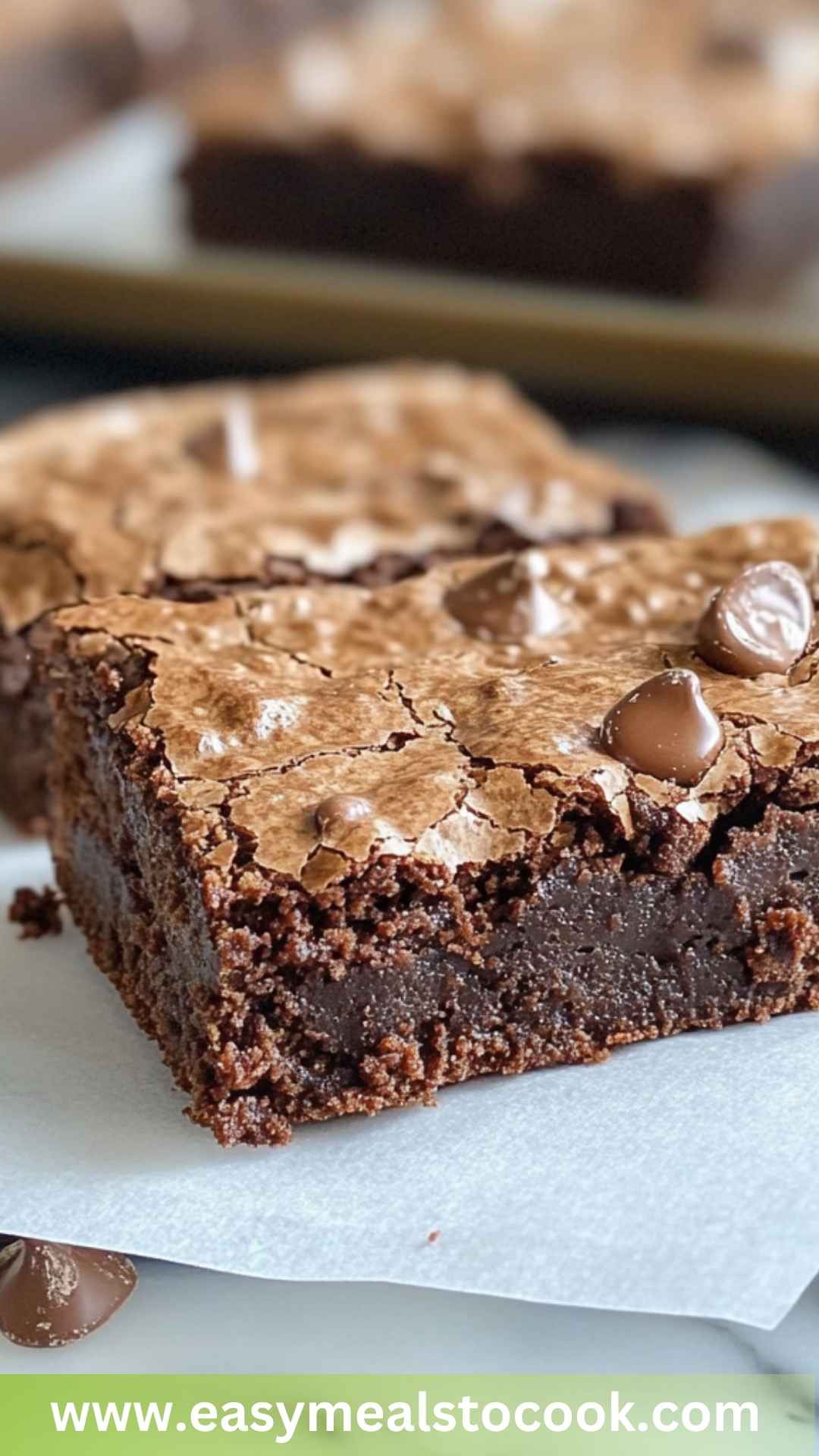 Chocolate Almond Sheet Pan Brownies