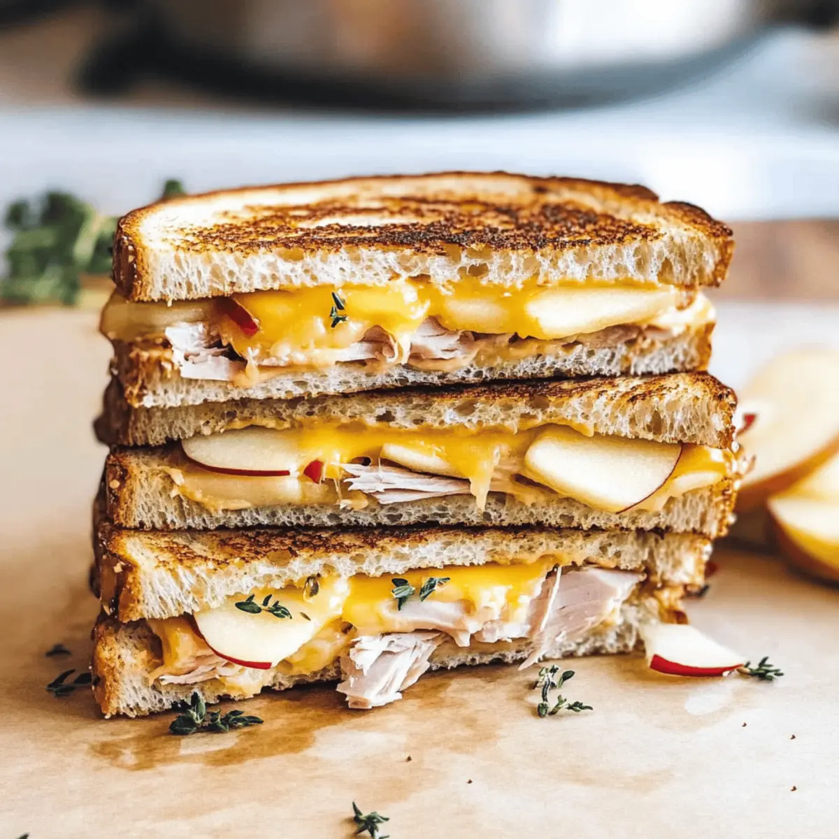 Champaign County-Inspired Apple and Cheddar Grilled Cheese