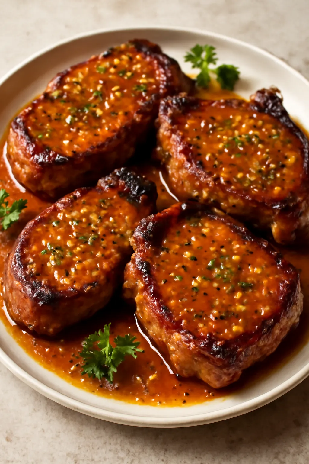 Spiced Regional Honey-Glazed Pork Chops