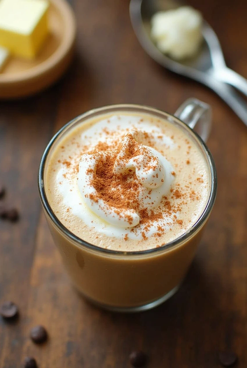 Whipped Cinnamon Butter Keto Coffee