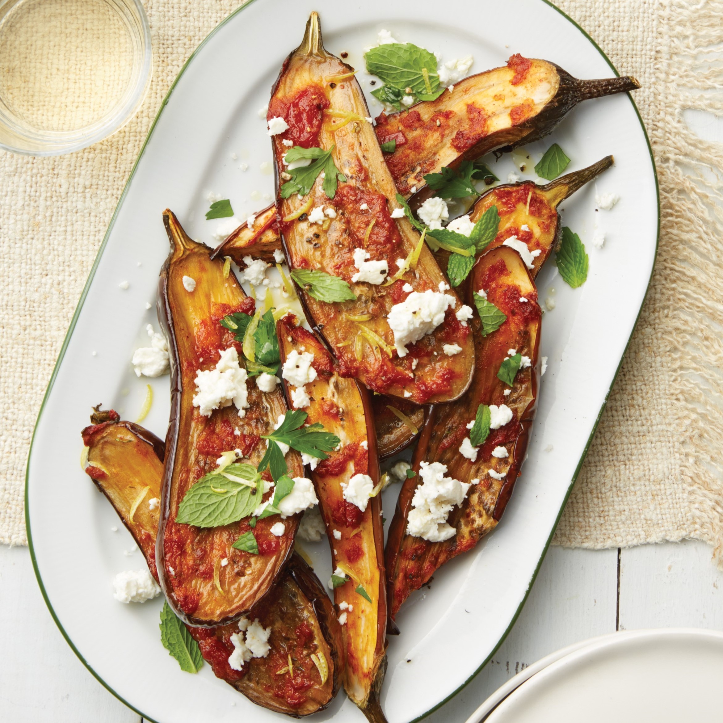 Baked Greek-Style Eggplant with Feta and Tomatoes