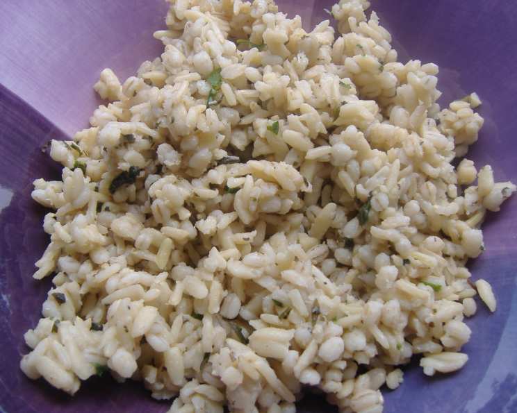 Ancient Grain Pilaf with Aged Cheddar & Herbs