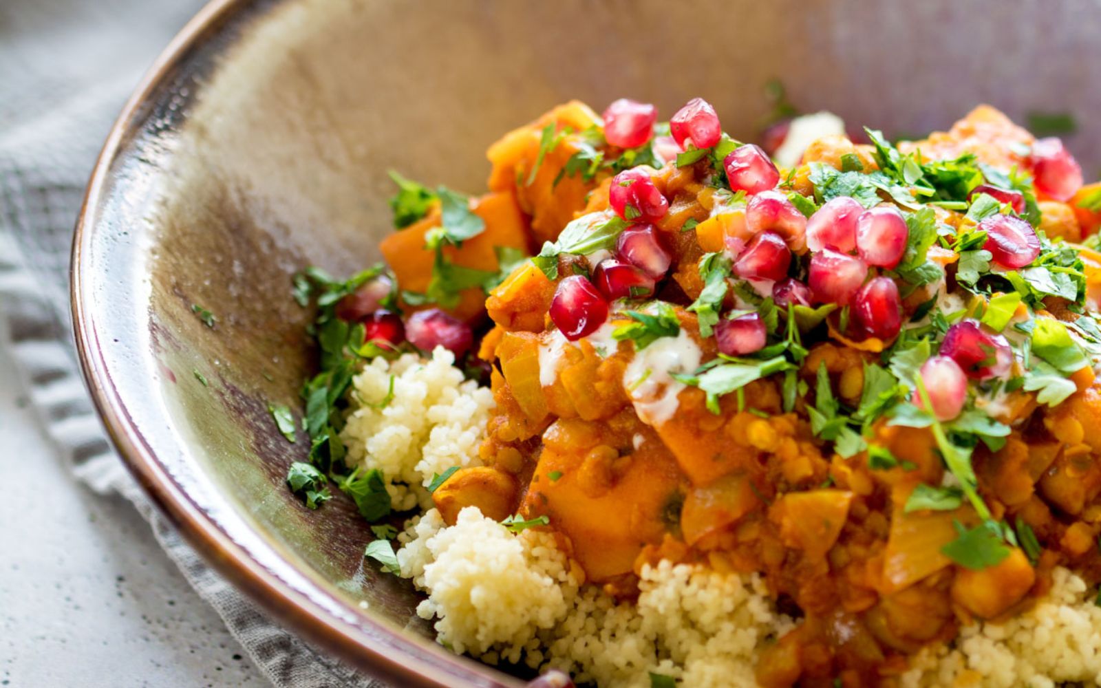 One-Pot Moroccan Chickpea Stew with Sweet Potatoes