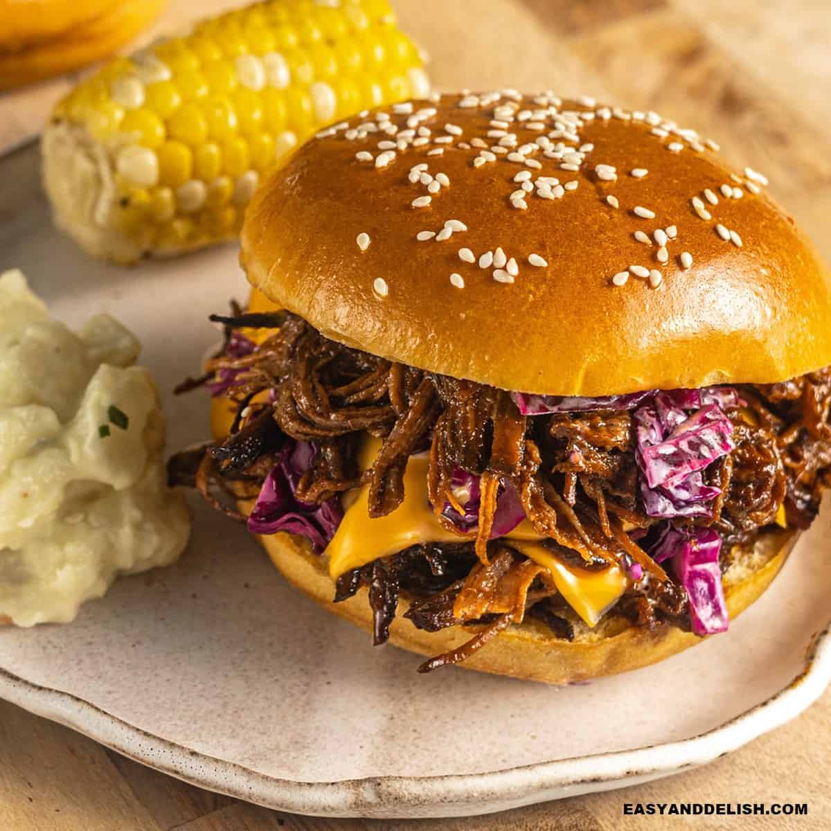 Fort Worth Style Grilled Texas BBQ Brisket Sandwich
