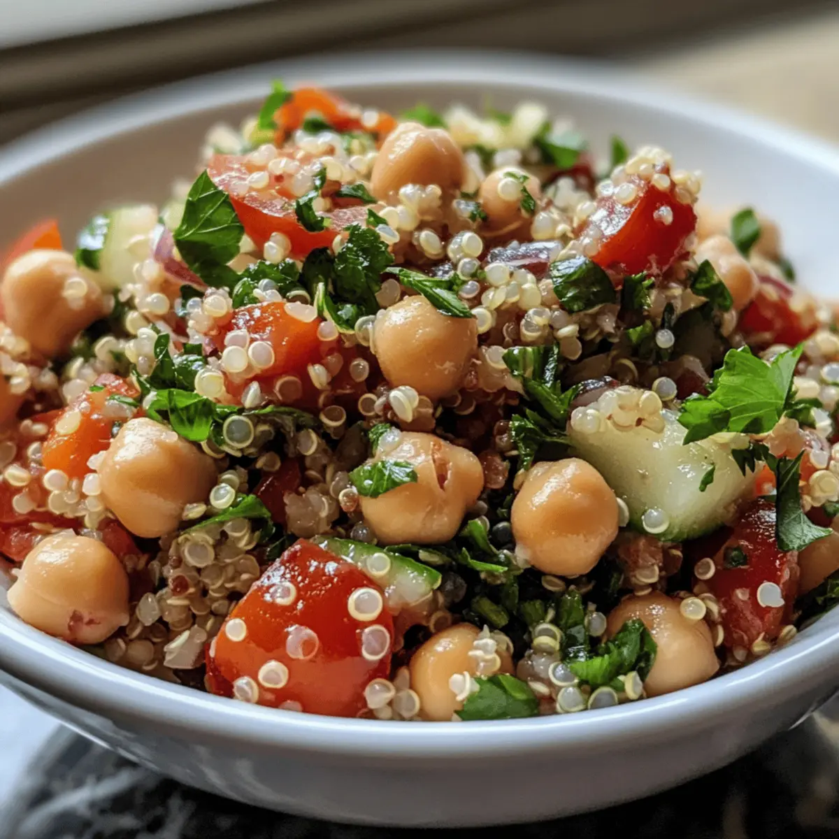 Museum-Inspired Mediterranean Chickpea and Quinoa Salad