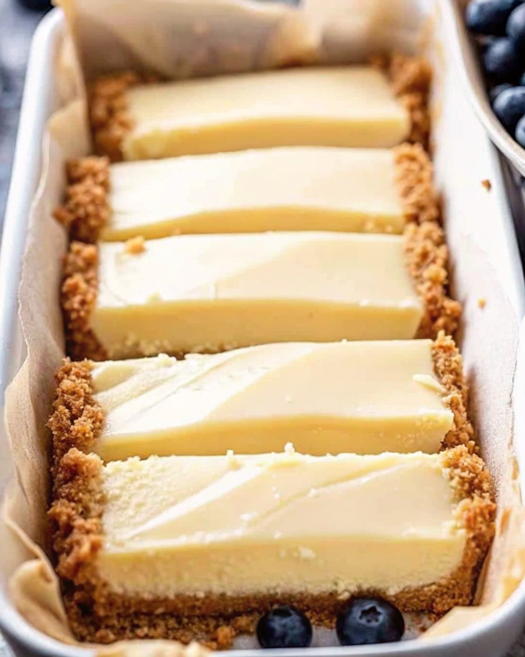 No-Bake Lemon Cheesecake Bars with Graham Cracker Crust