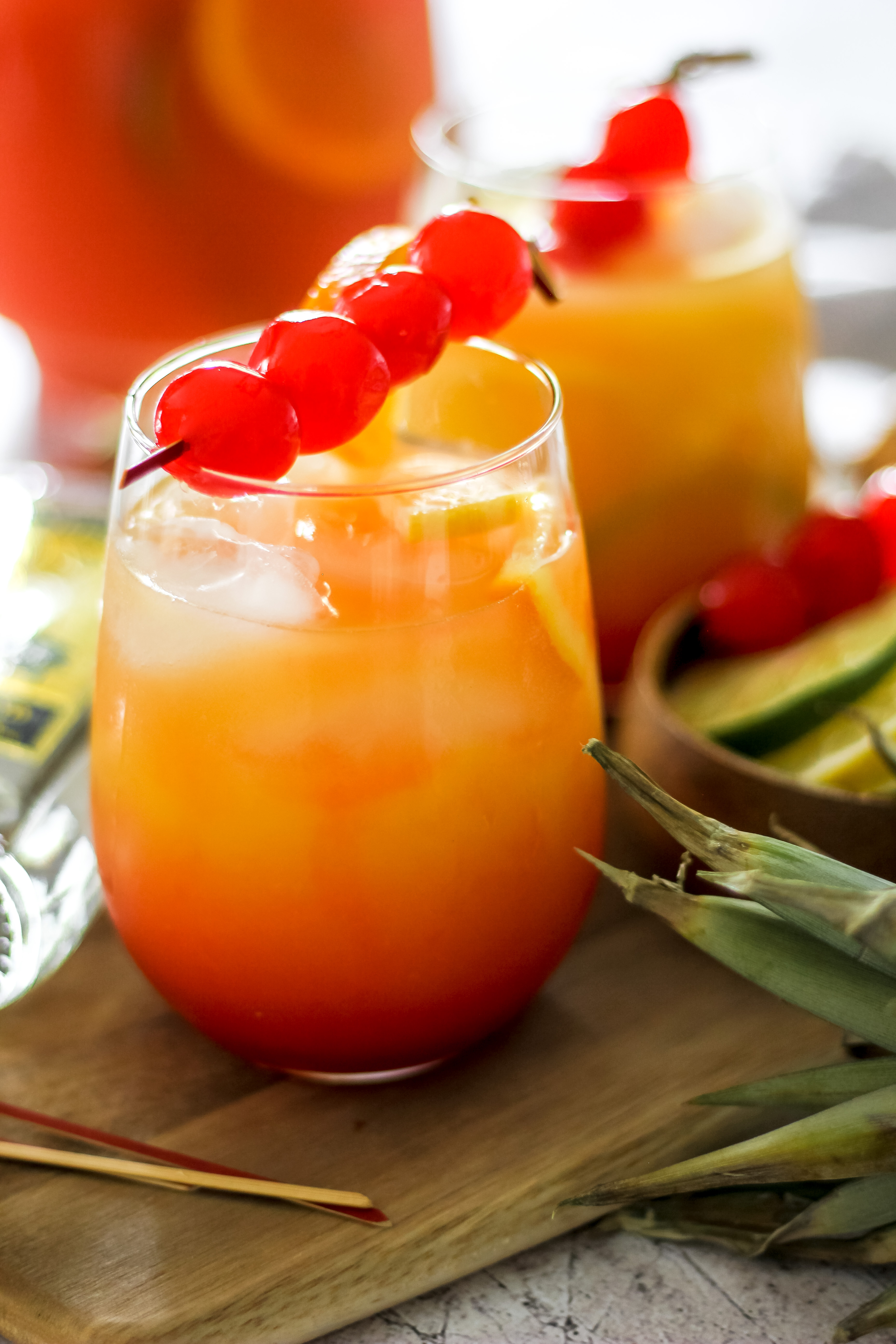 Tropical Citrus and Hibiscus Non-Alcoholic Punch