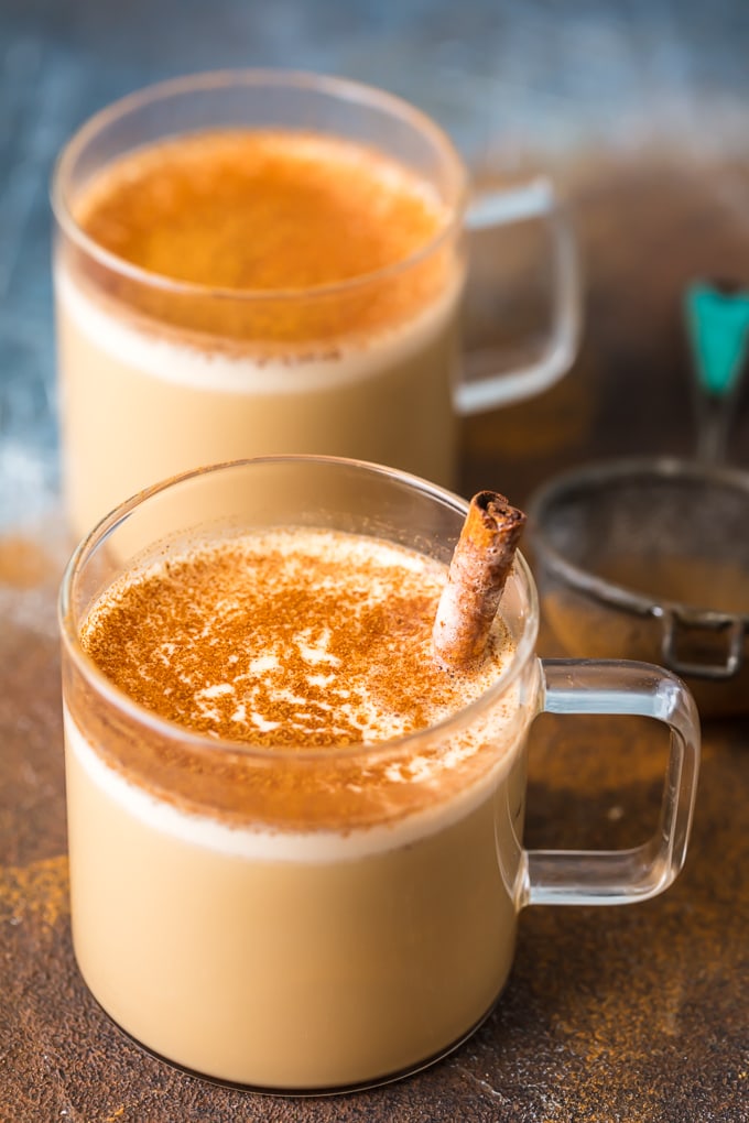 Whipped Bulletproof Coffee with Cinnamon and MCT Oil