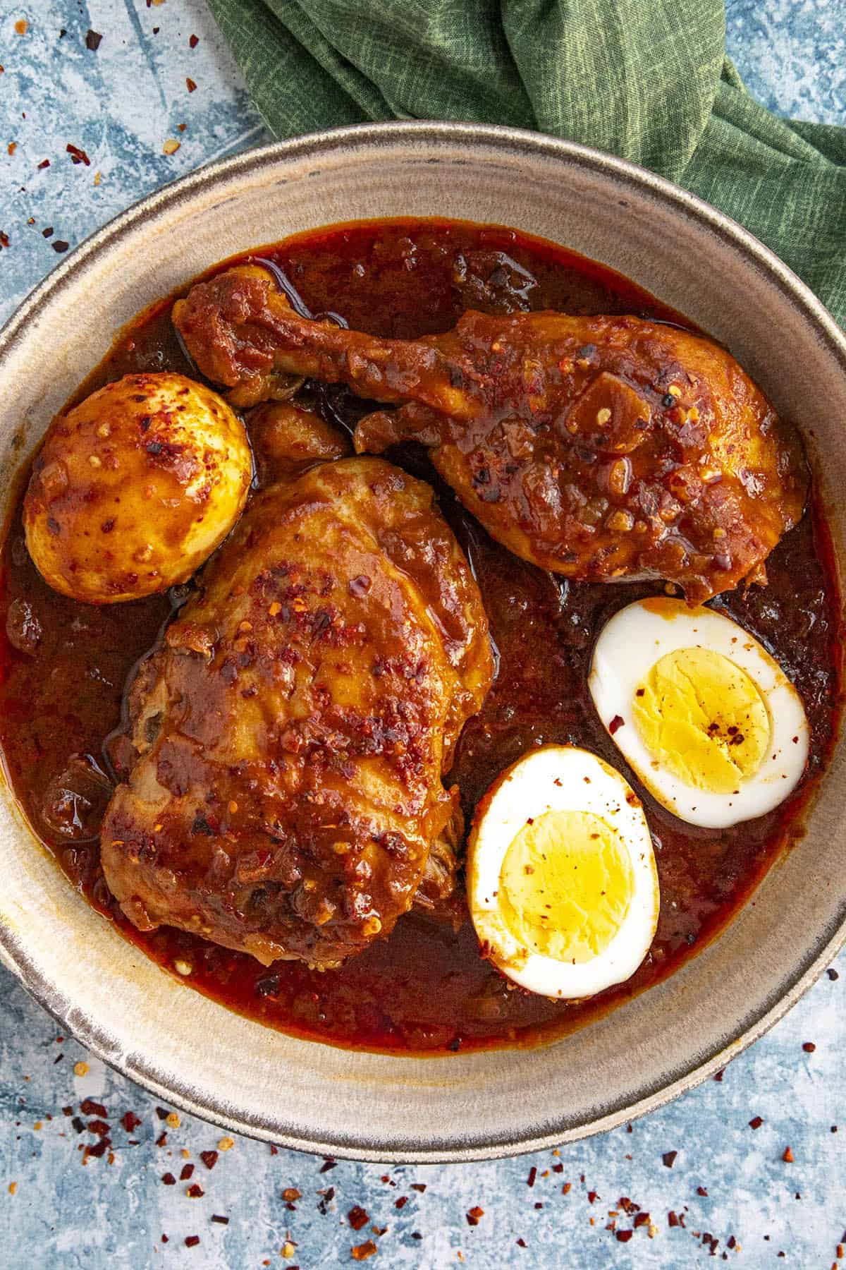 Slow-Braised Doro Wat with Hard-Boiled Eggs