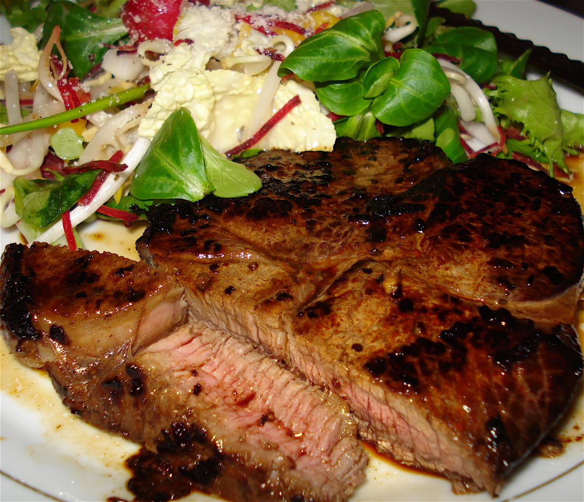 Mountain Herb-Marinated Grilled Venison Steaks