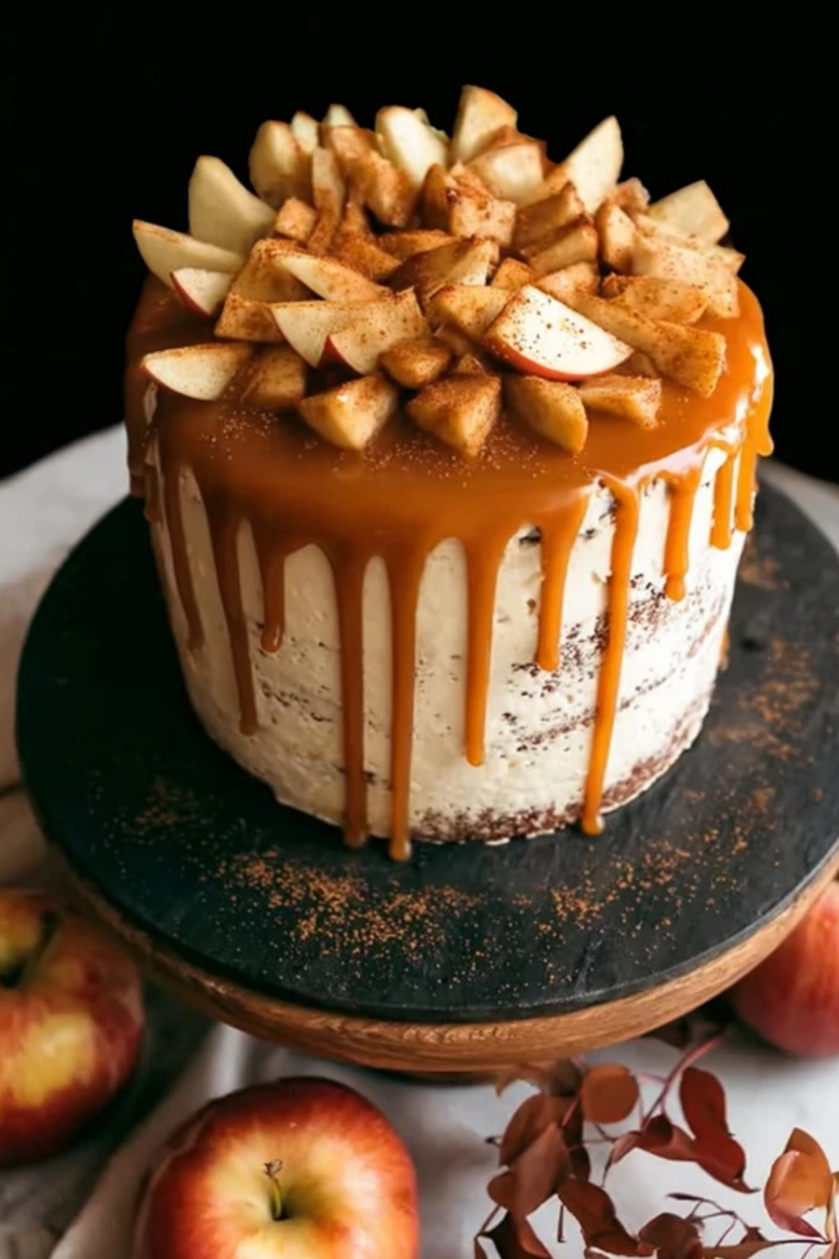 One-Bowl Spiced Apple Cake with Brown Butter Glaze