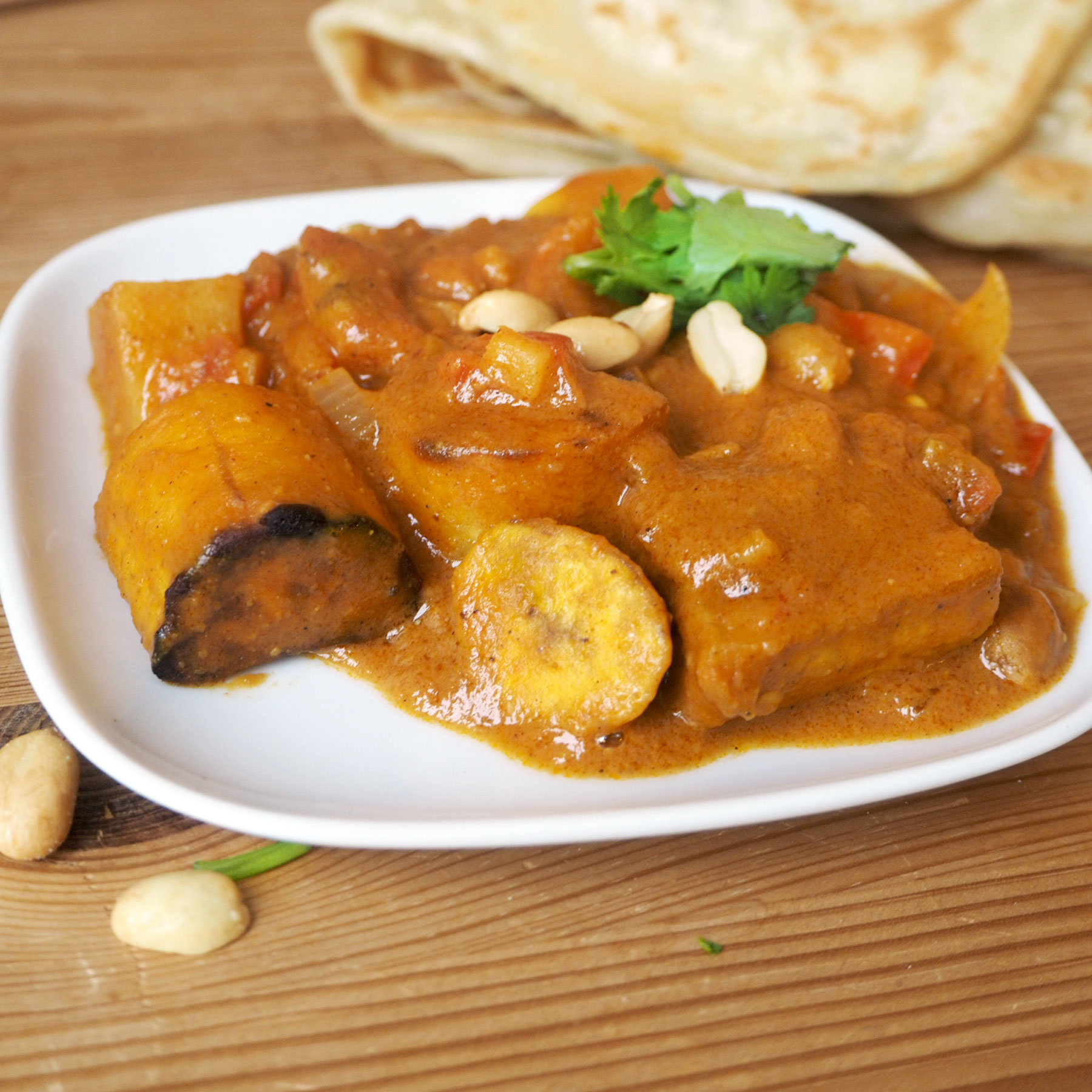Sweet Plantain and Peanut Stew with Tangy Tamarind