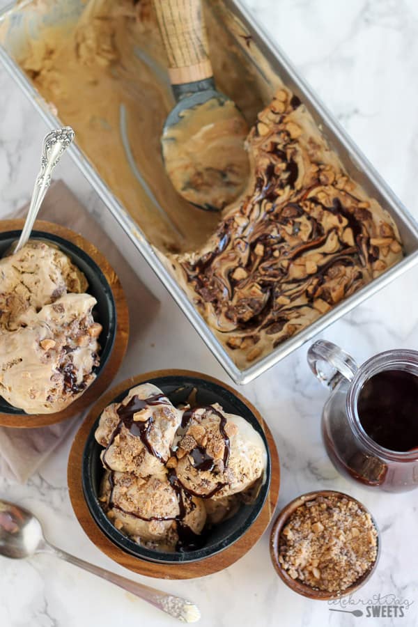 No-Churn Espresso Swirl Ice Cream