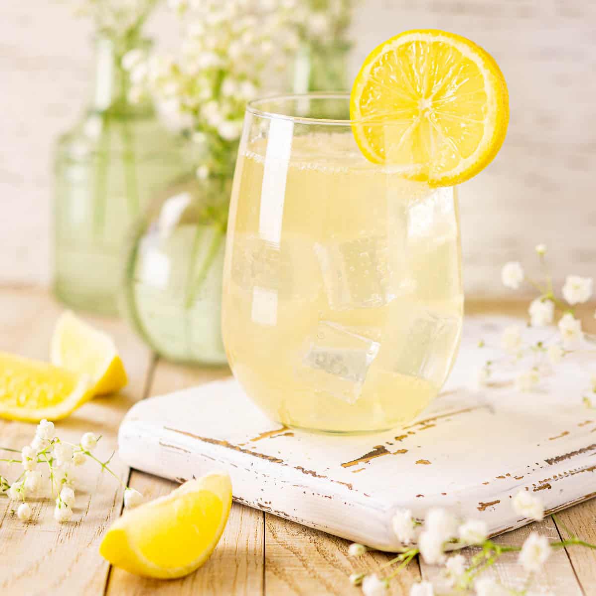Elderflower St-Germain Spritz with Lemon Zest