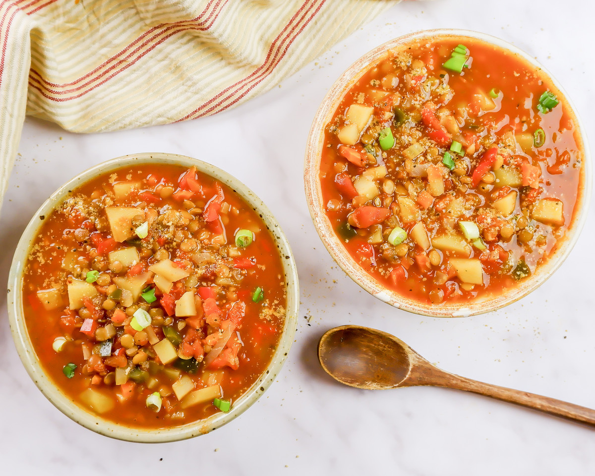 Spiced Lentil Tibs with Fresh Tomato and Mitmita