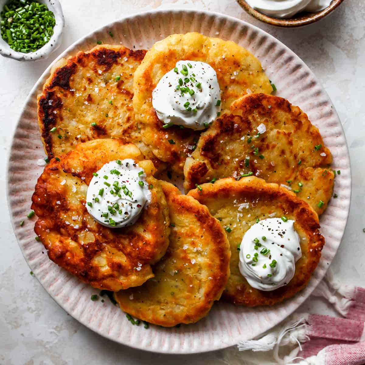 Pan-Fried Tibetan Yak Cheese and Potato Pancakes