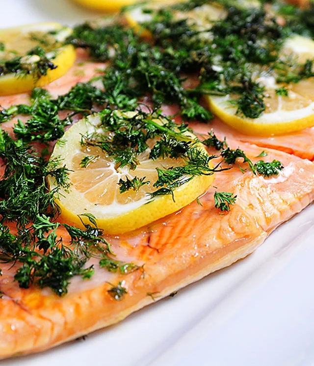 Herb-Roasted Salmon with Lemon Dill