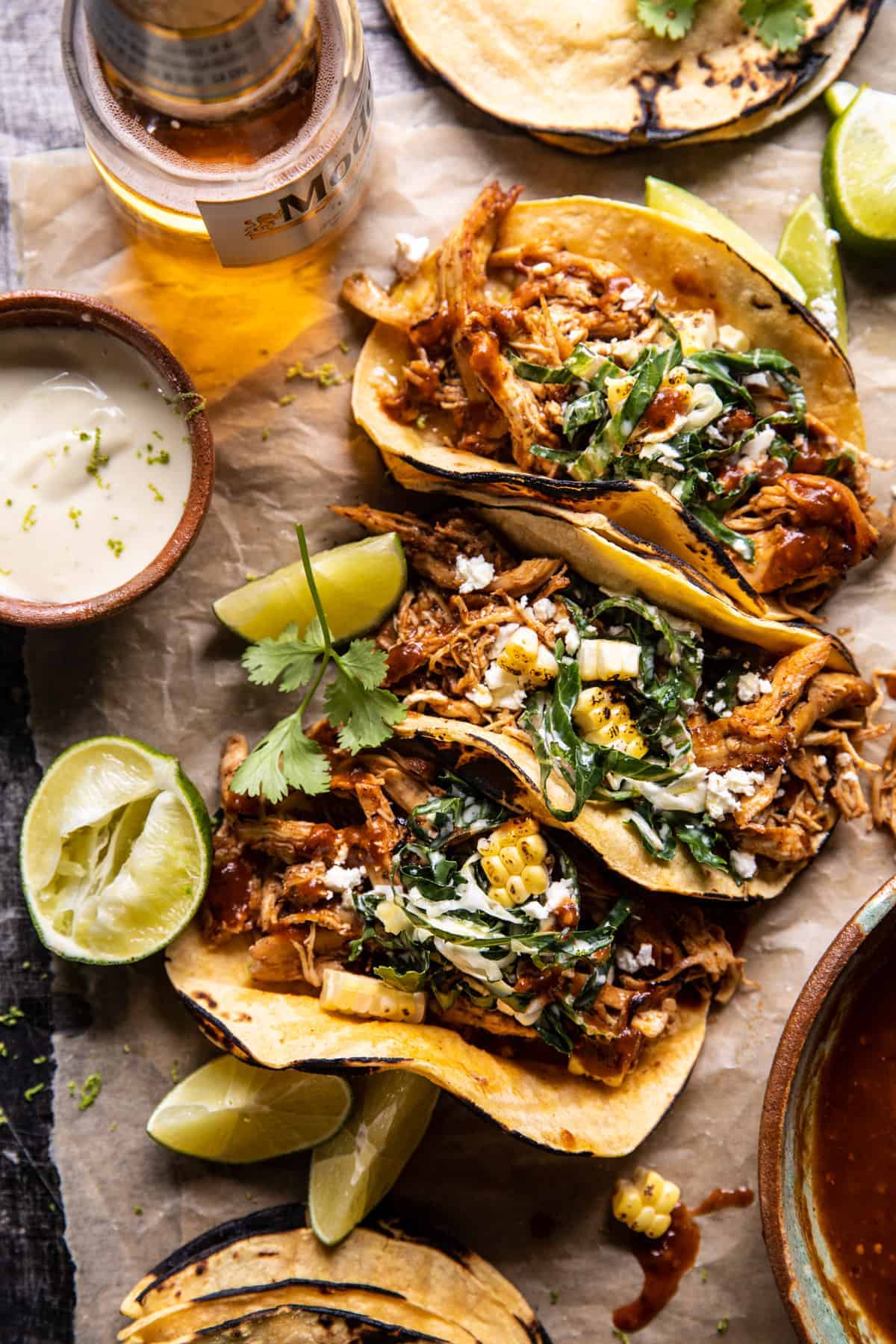 Half-Smoked Chipotle Pork Tacos with Pineapple Salsa