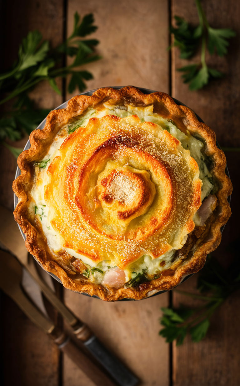 Real English Fish Pie with Dill Cream