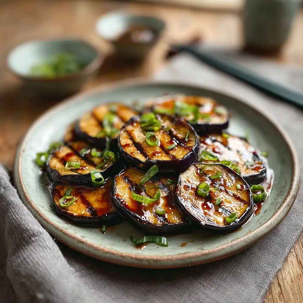 Charcoal-Grilled Eggplant with Miso-Sesame Glaze