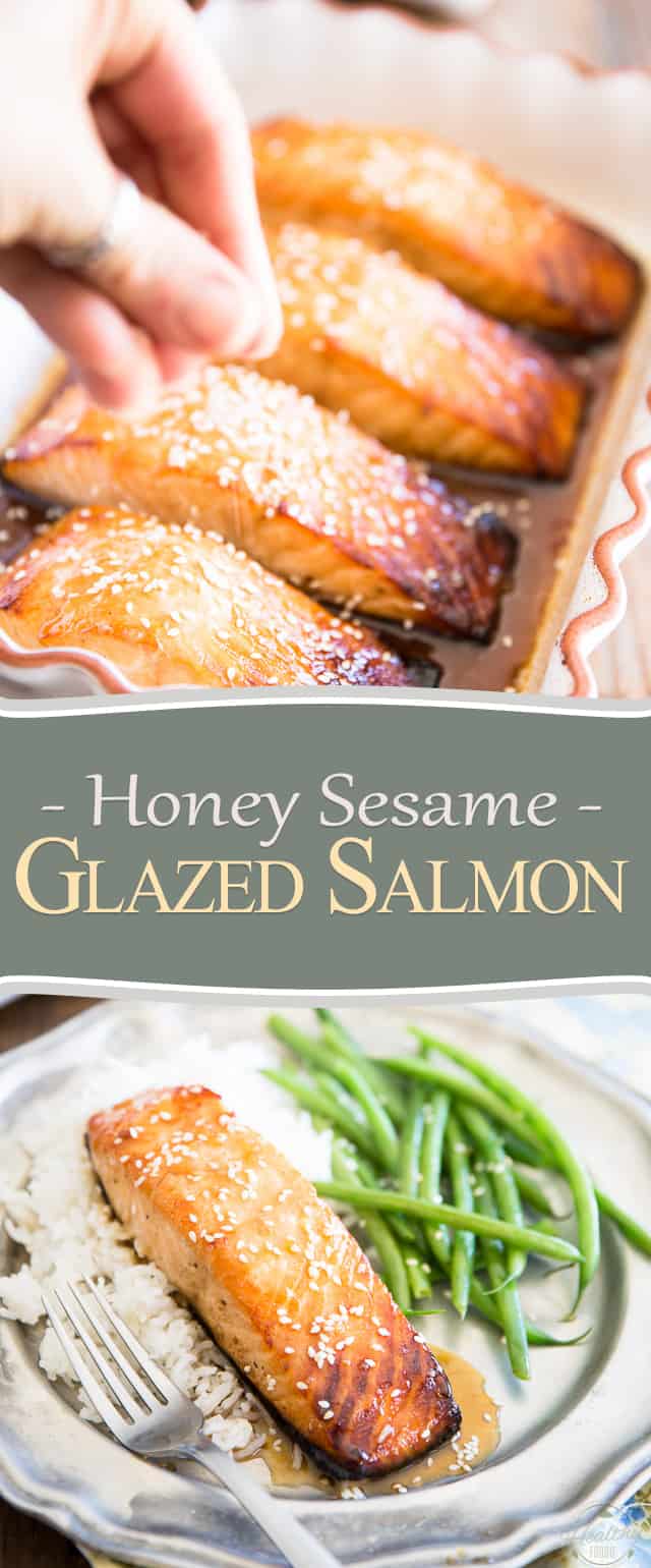 Honey-Soy Glazed Salmon with Sesame Green Beans