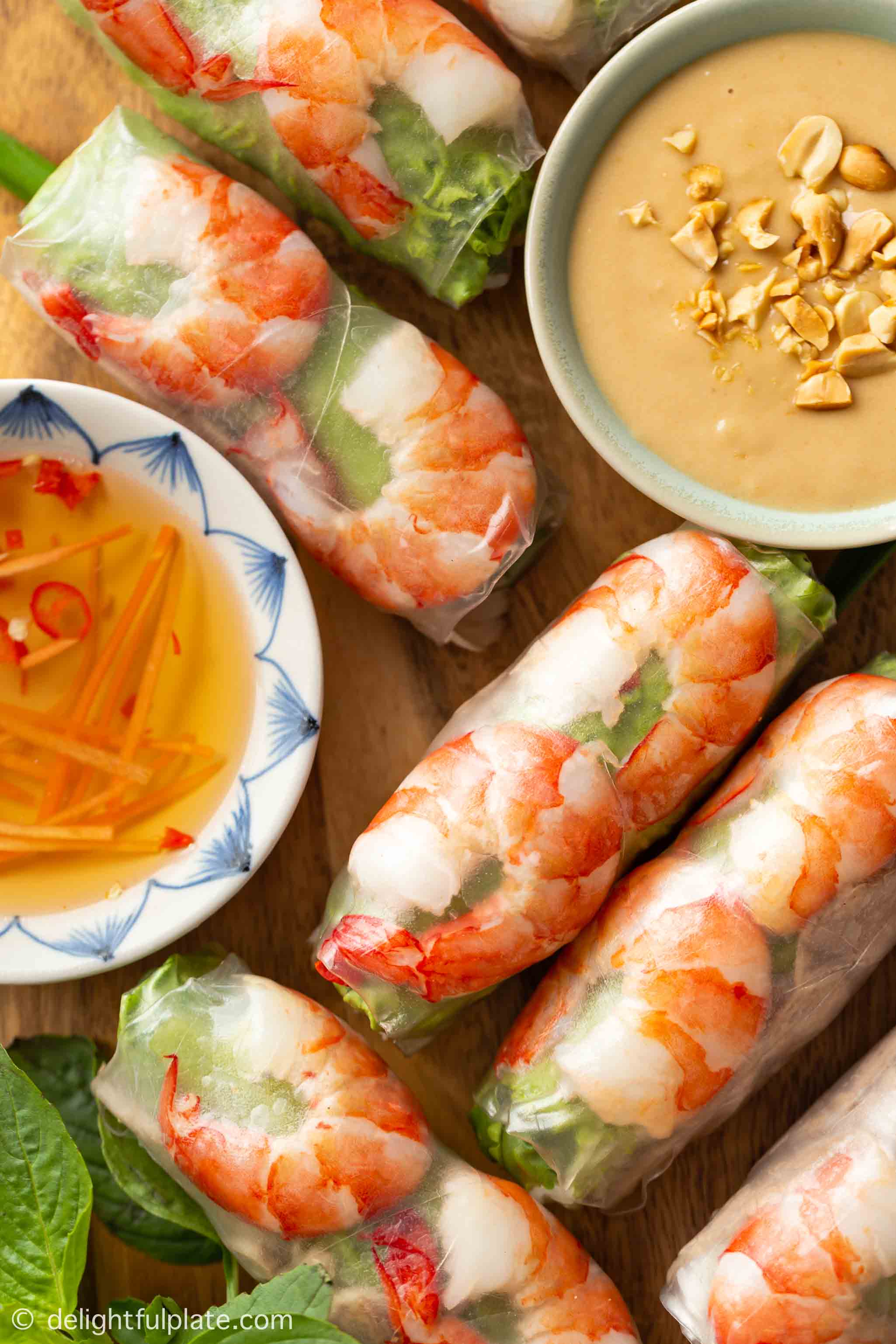 Vietnamese-Inspired Grilled Shrimp Summer Rolls