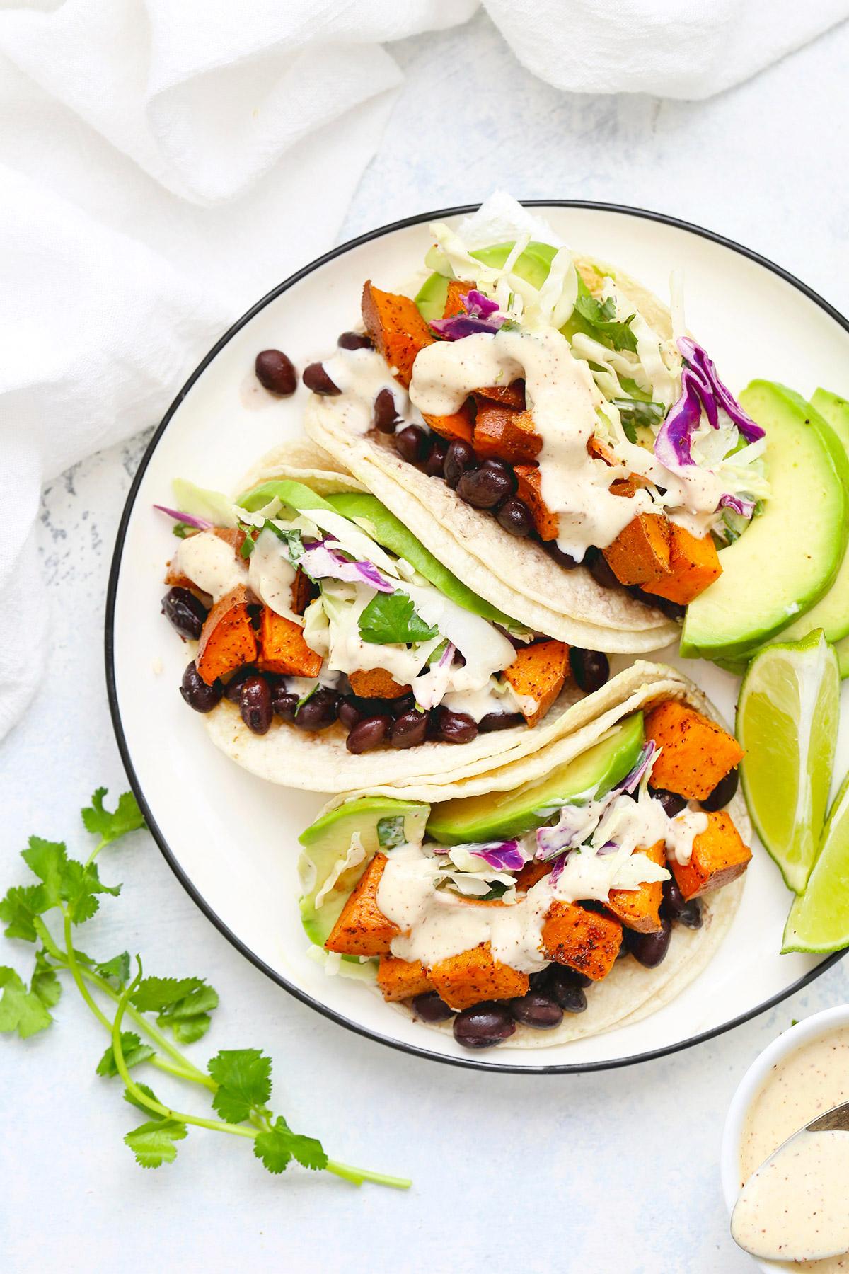 Roasted Chipotle Sweet Potato and Black Bean Tacos