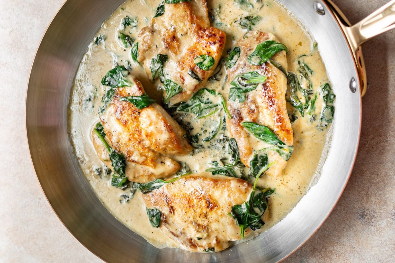 One-Pot Creamy Tomato Chicken with Spinach