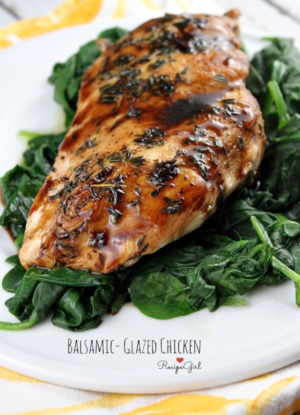 Balsamic-Glazed Chicken with Spring Vegetable Medley