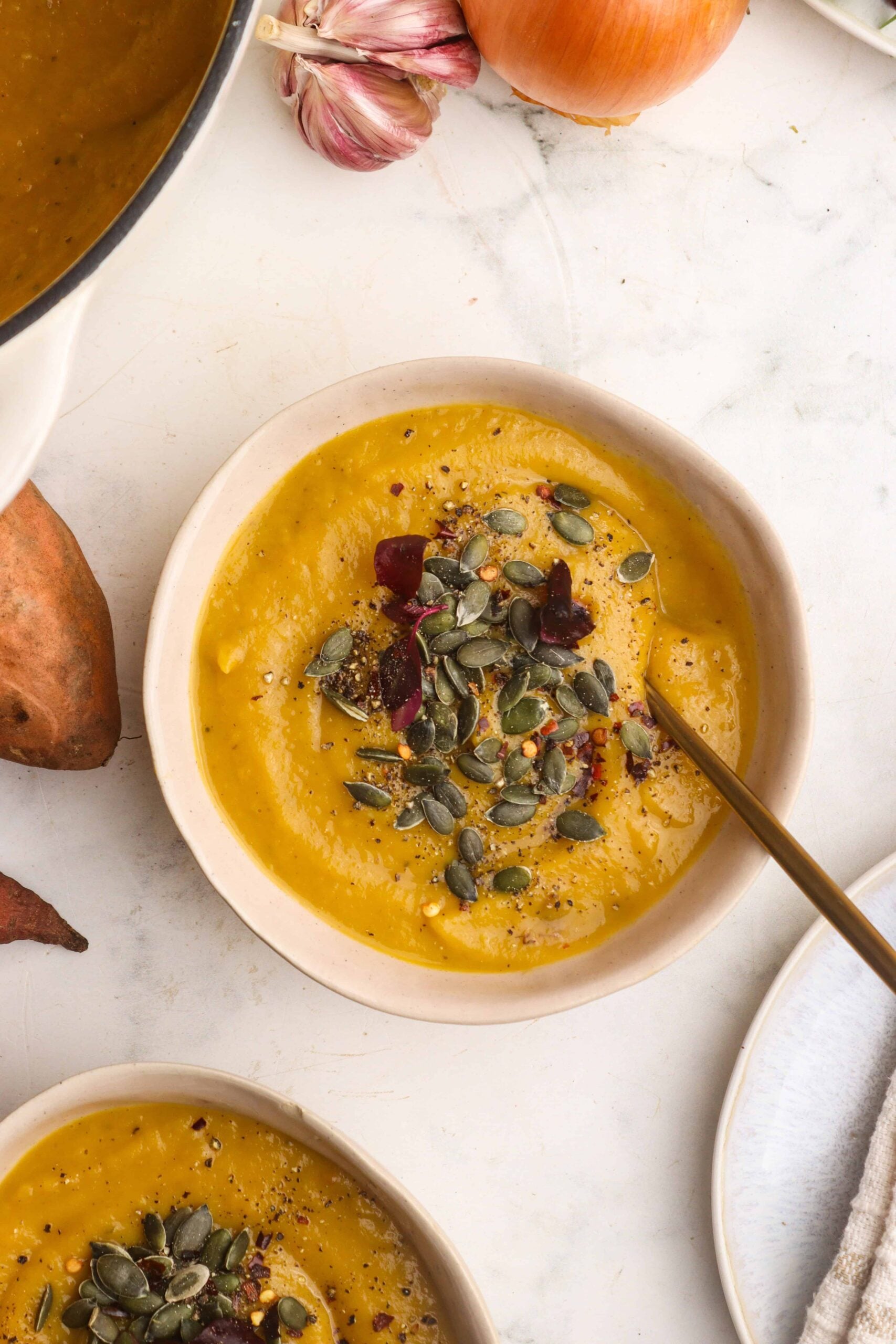 Spiced Wattleseed and Sweet Potato Soup