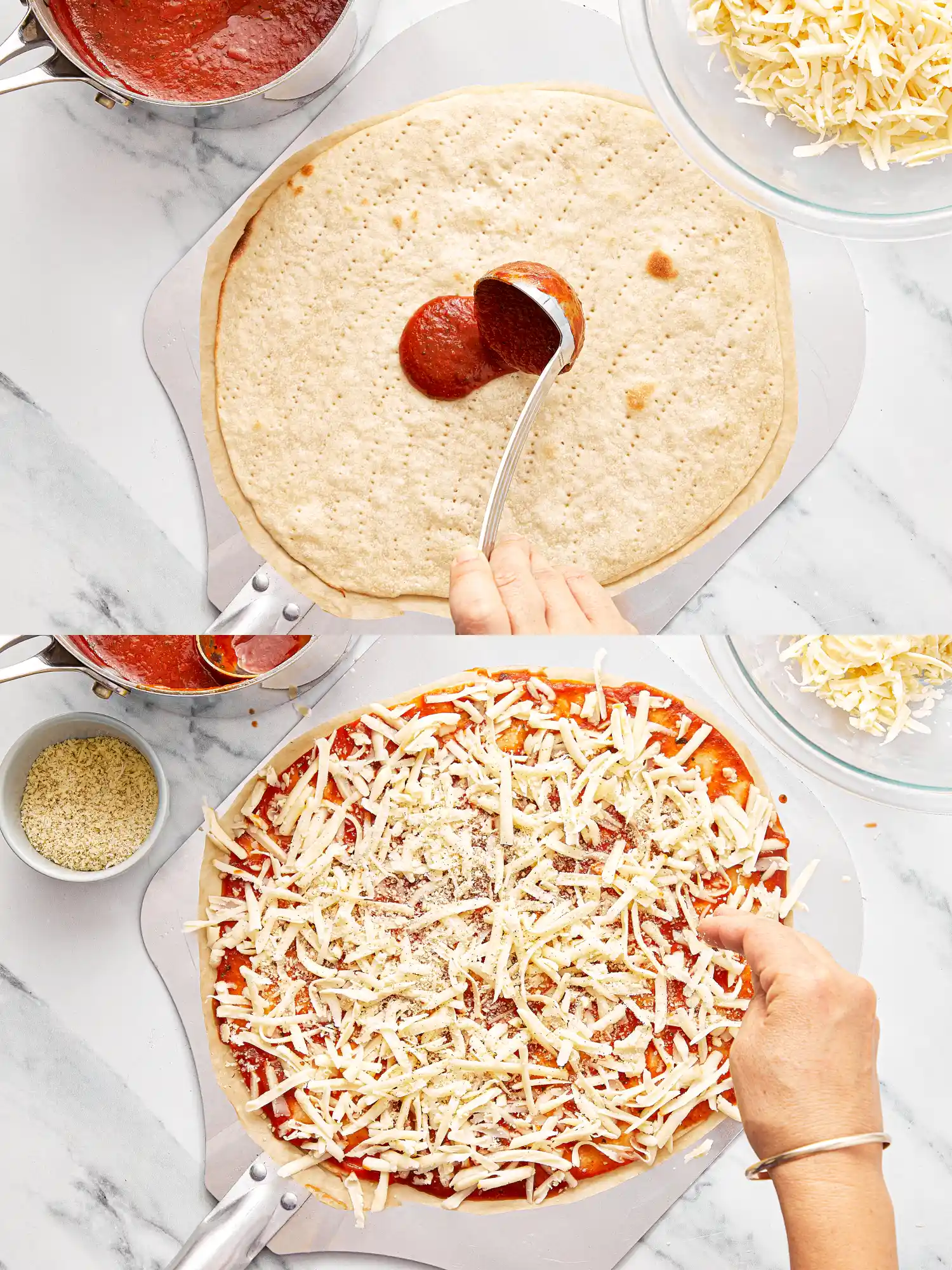 Baked St. Louis-Style Pizza with Provel Cheese and Herb-Infused Tomato Sauce