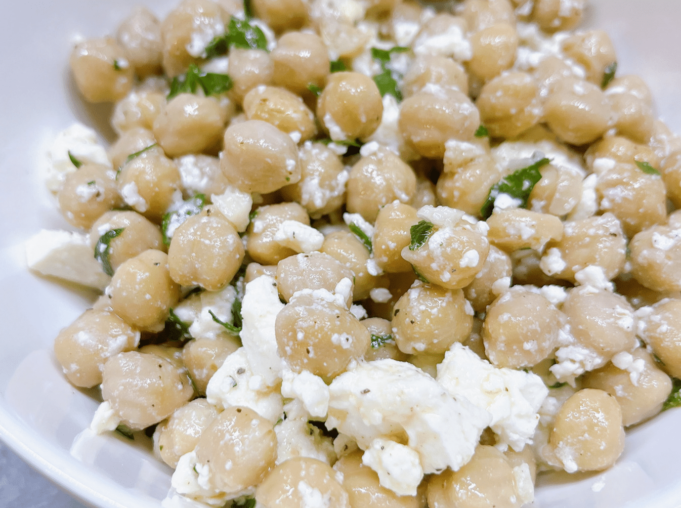 Sun-Drenched Chickpea & Herb Salad with Lemon Vinaigrette