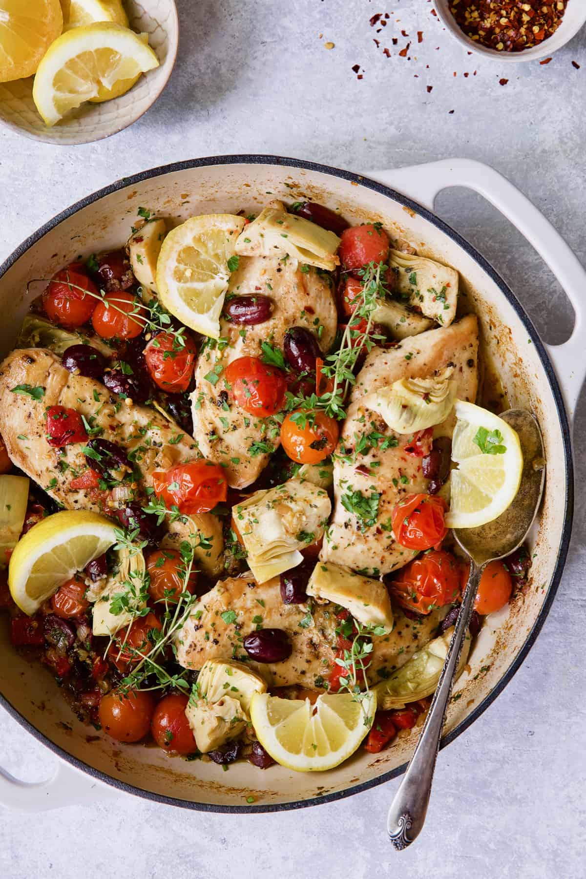 Pan-Seared Chicken with Spicy Mediterranean Olive Tapenade