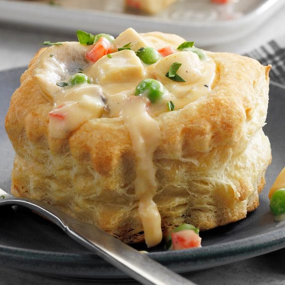 Rabbit À la King in Puff Pastry Cases