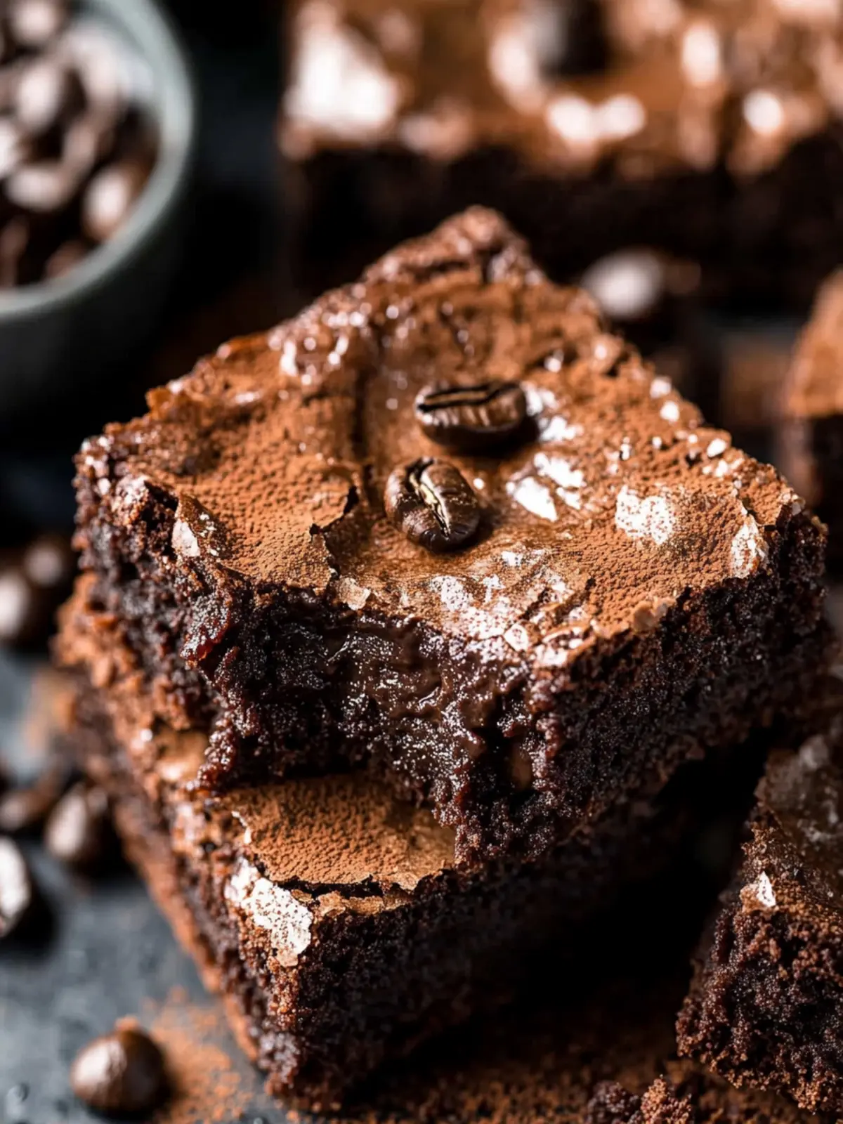 Fudgy Chocolate Espresso Brownies