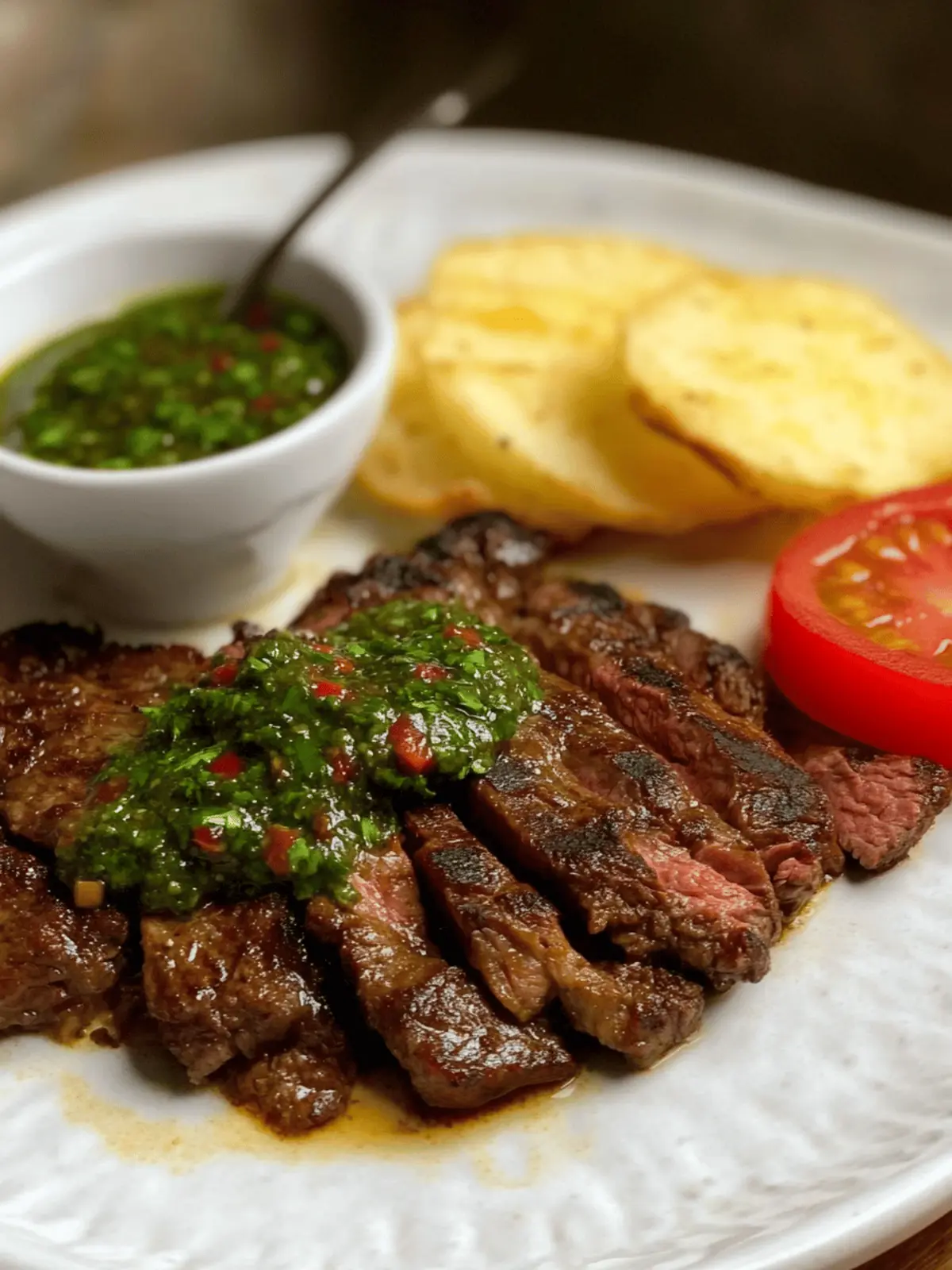 Churrasco-Grilled Sirloin with Chimichurri Sauce