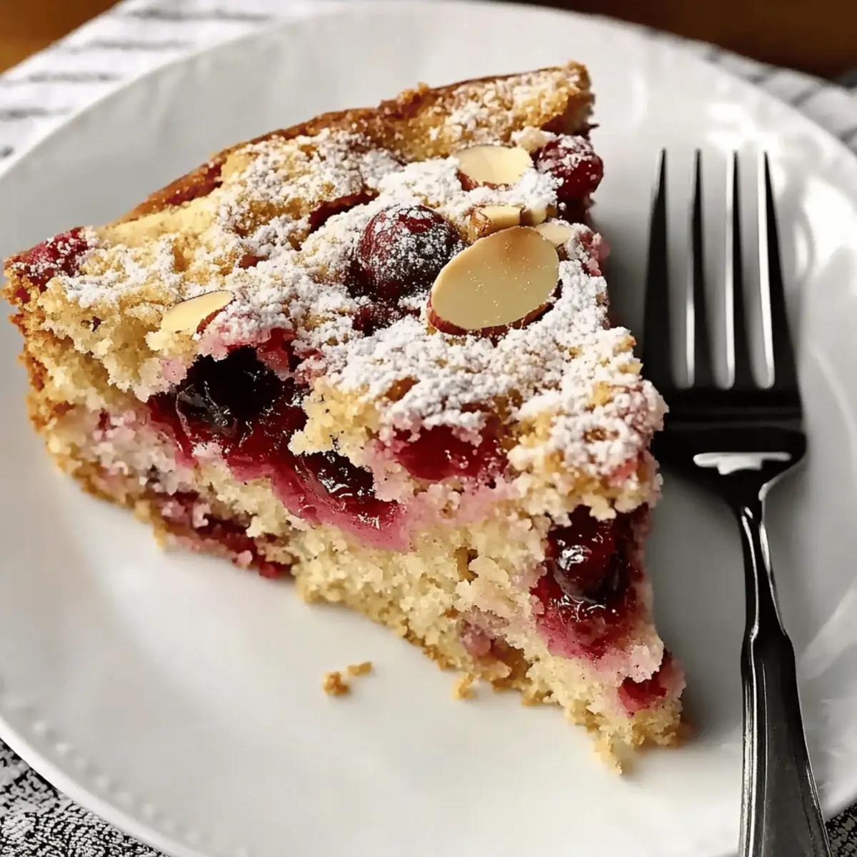 Detroit-Style Cherry Almond Coffee Cake