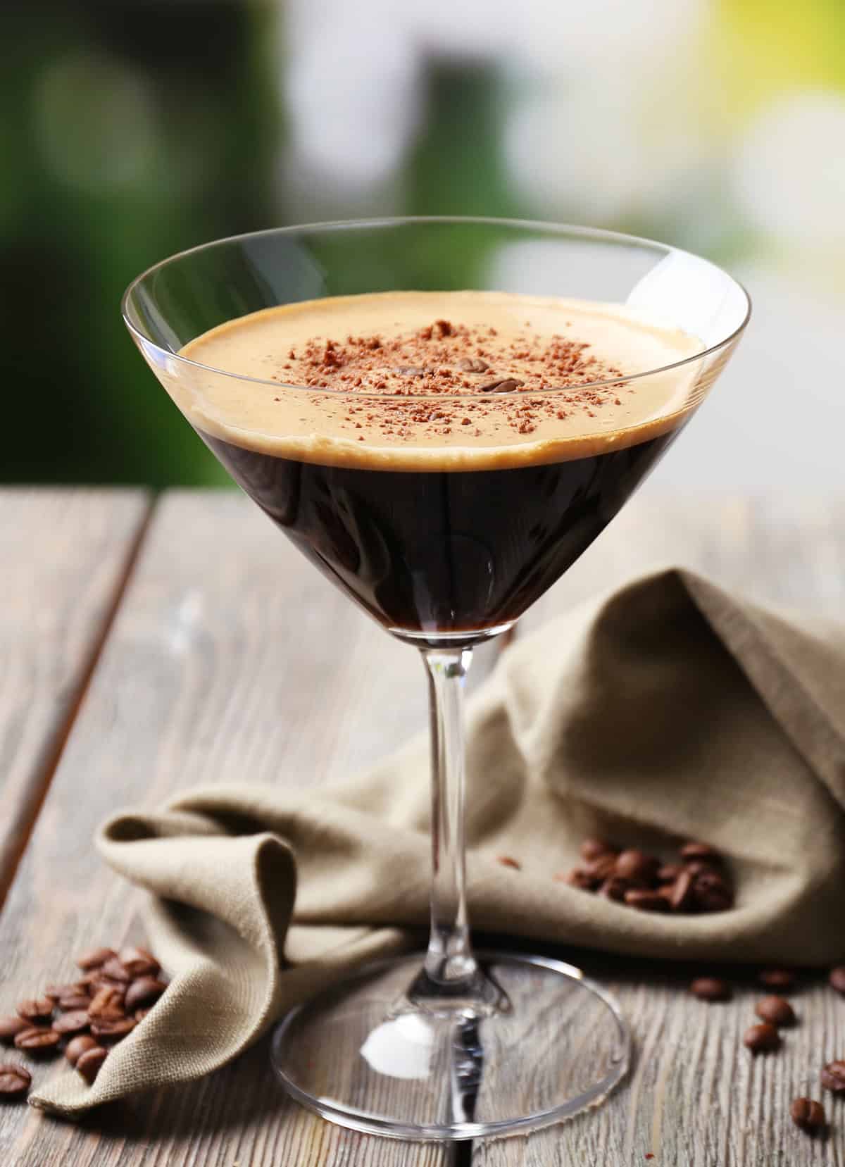 Espresso-Chocolate Martini with Coffee Liqueur