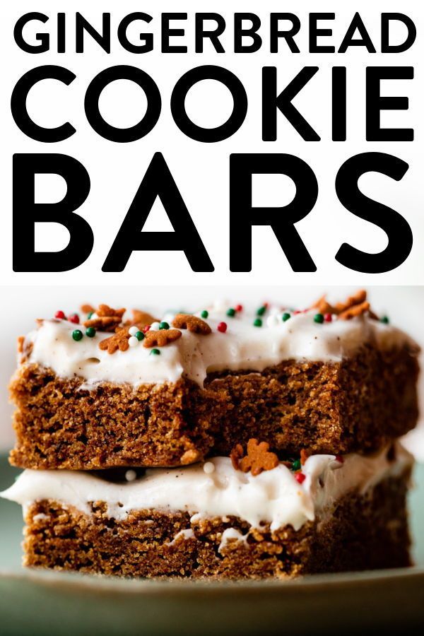 Brown Sugar and Gingerbread Cookie Bars