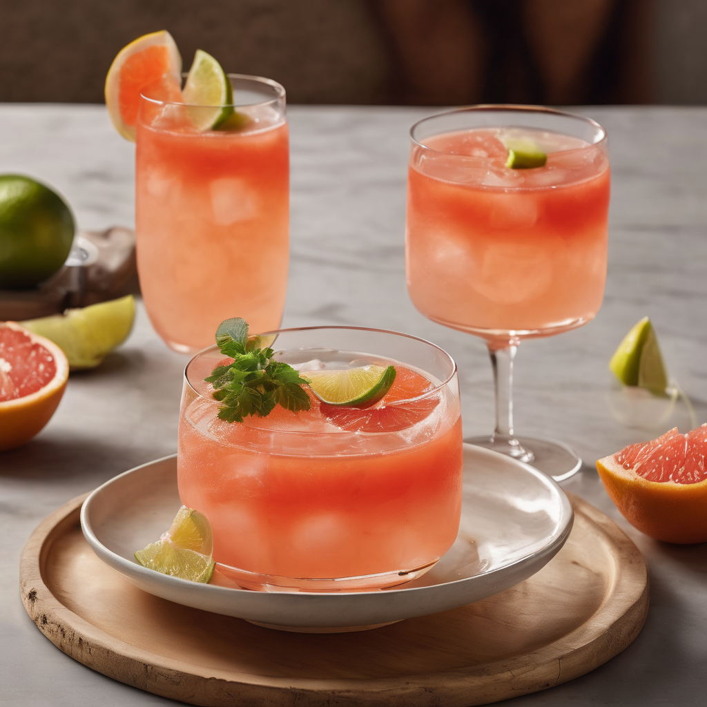 Classic Mexican Paloma Cocktail with Grapefruit and Lime