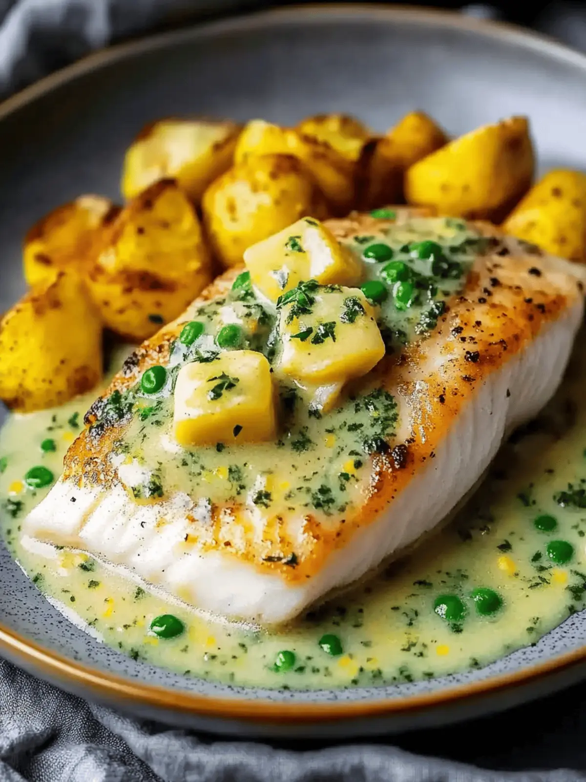 Pan-Seared Sea Bream with Garlic, Capers, and Lemon Butter Sauce