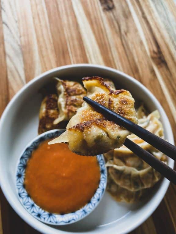 Pan-Fried Tibetan Momo with Spiced Cabbage Filling