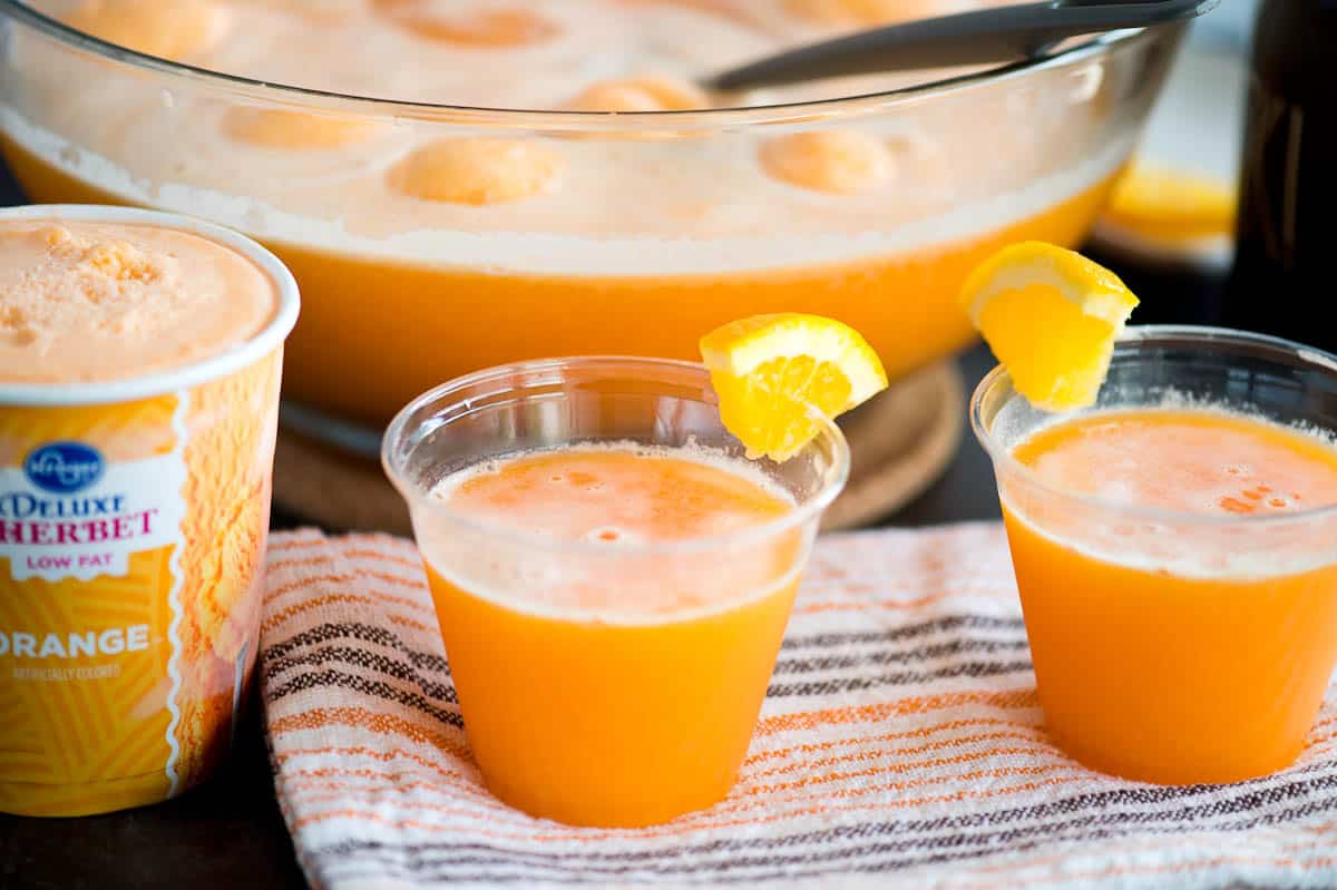 Nonalcoholic Citrus Sherbet Punch