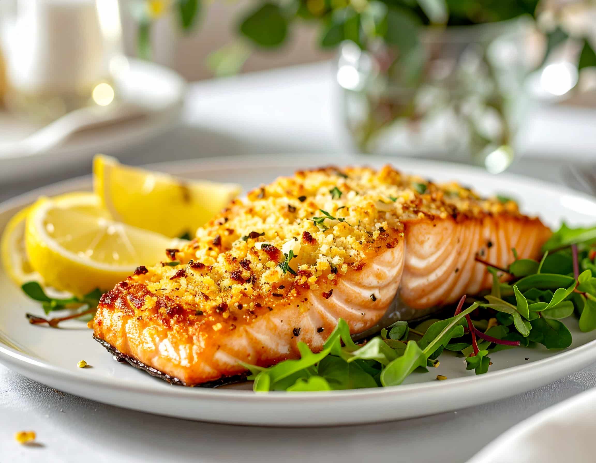 Tasmanian Salmon Fillet with Lemon Myrtle and Macadamia Crust