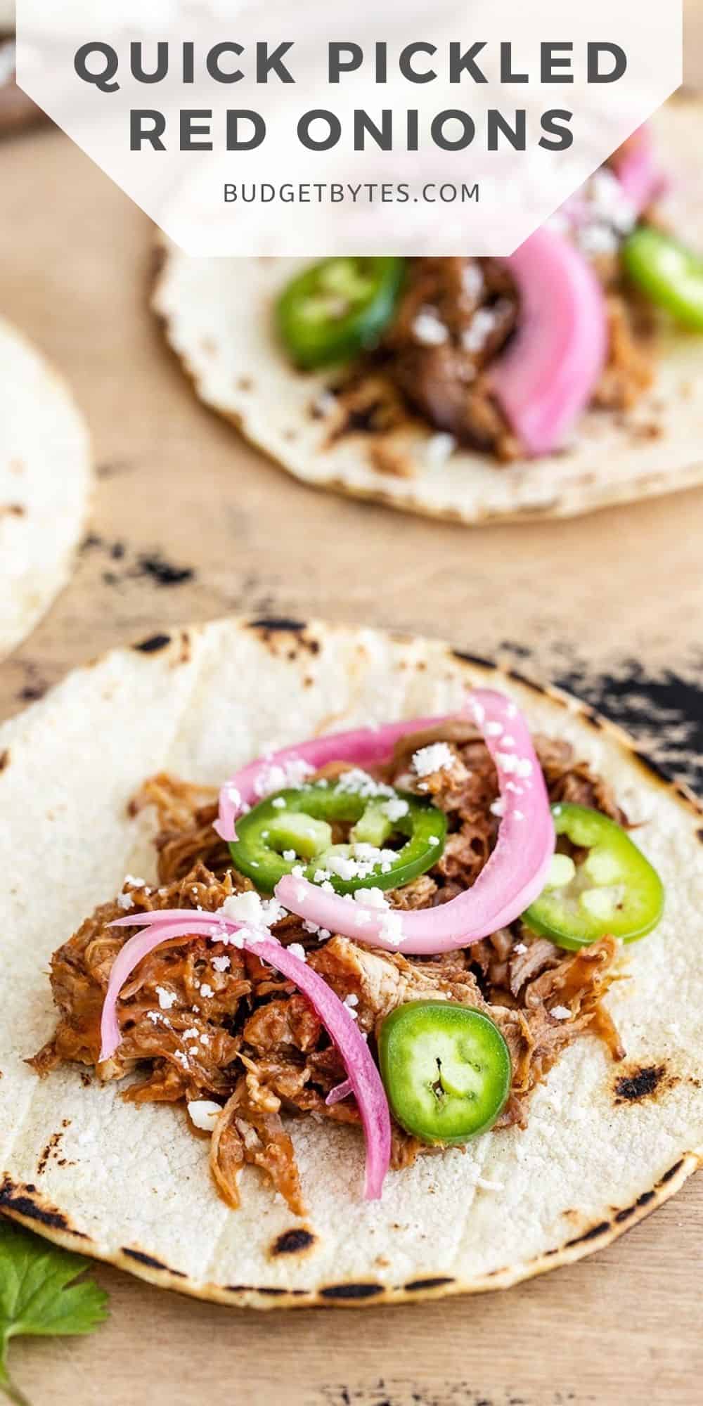 Tamarind-Glazed Pork Tacos with Pickled Red Onion and Cilantro