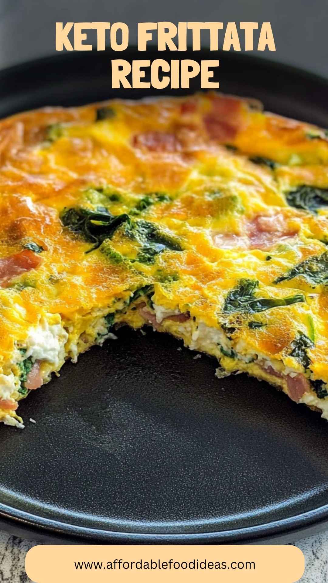 Crispy Avocado & Bacon Keto Frittata